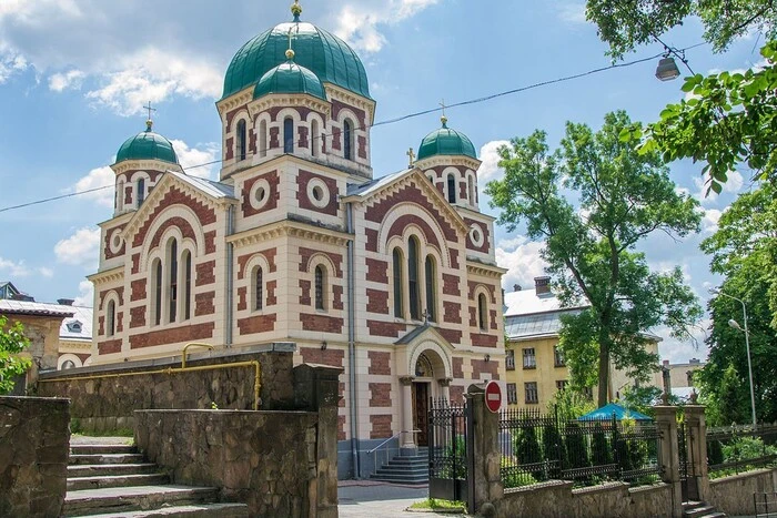 Destroyed building of the Moscow Church in Lviv region