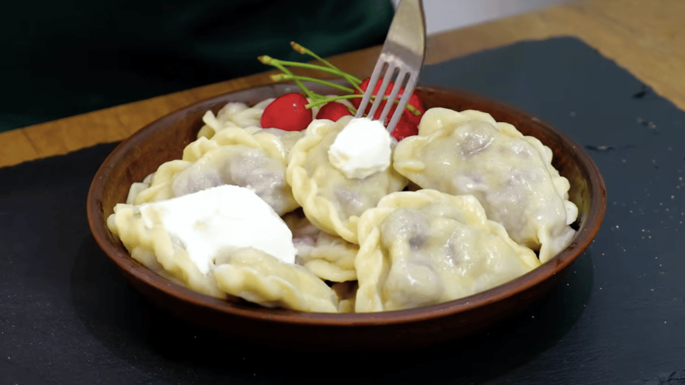 Dumplings with cherries, like grandmother used to make — the dough with filling does not tear