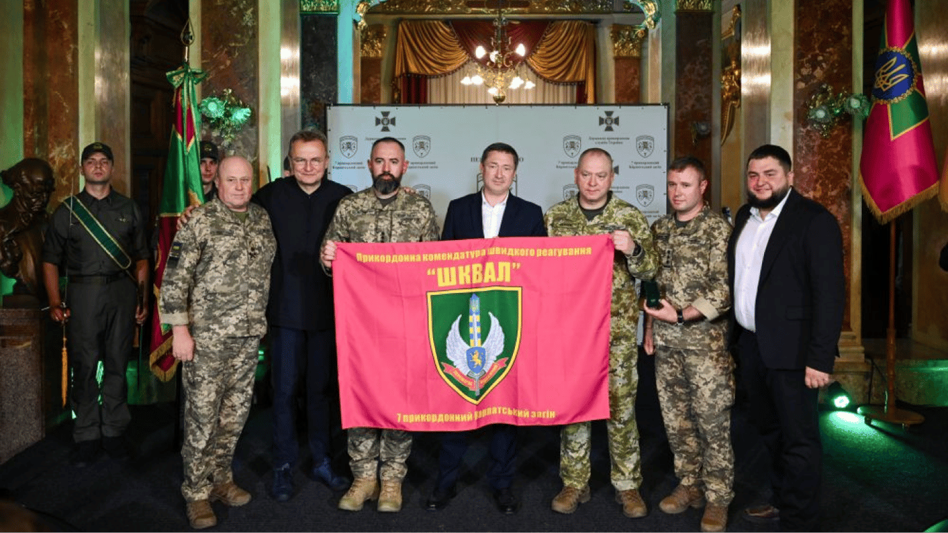 Sadovyi congratulated the border guards of 'Shkval' on the anniversary of its establishment